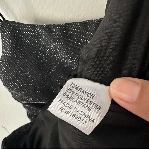 Princess Polly REEVA MINI DRESS BLACK Size 4 - Picture 9 of 11